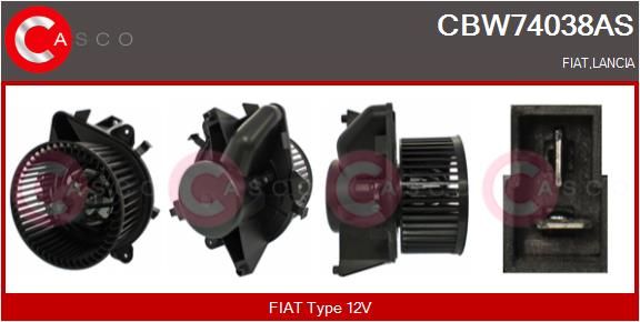 CBW74038AS CASCO Brand New HQ Utastér-ventilátor