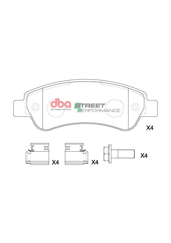 DBA  SP PERFORMANCE  BRAKE PADS [ FIAT DUCATO 2006-2014  R ] - TecDoc Only