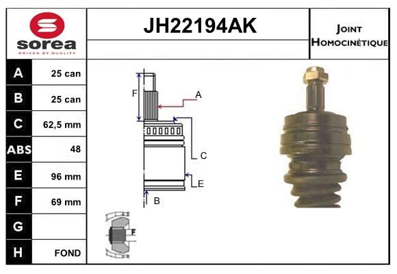 KIT CV JOINT AVEC KR051 - MERCEDES