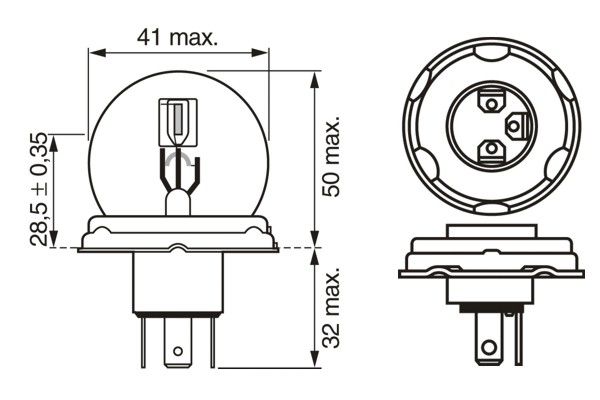 Gl&uuml;hlampe, Fernscheinwerfer