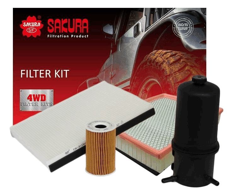 FILTER KIT OIL AIR FUEL CABIN - TecDoc Only