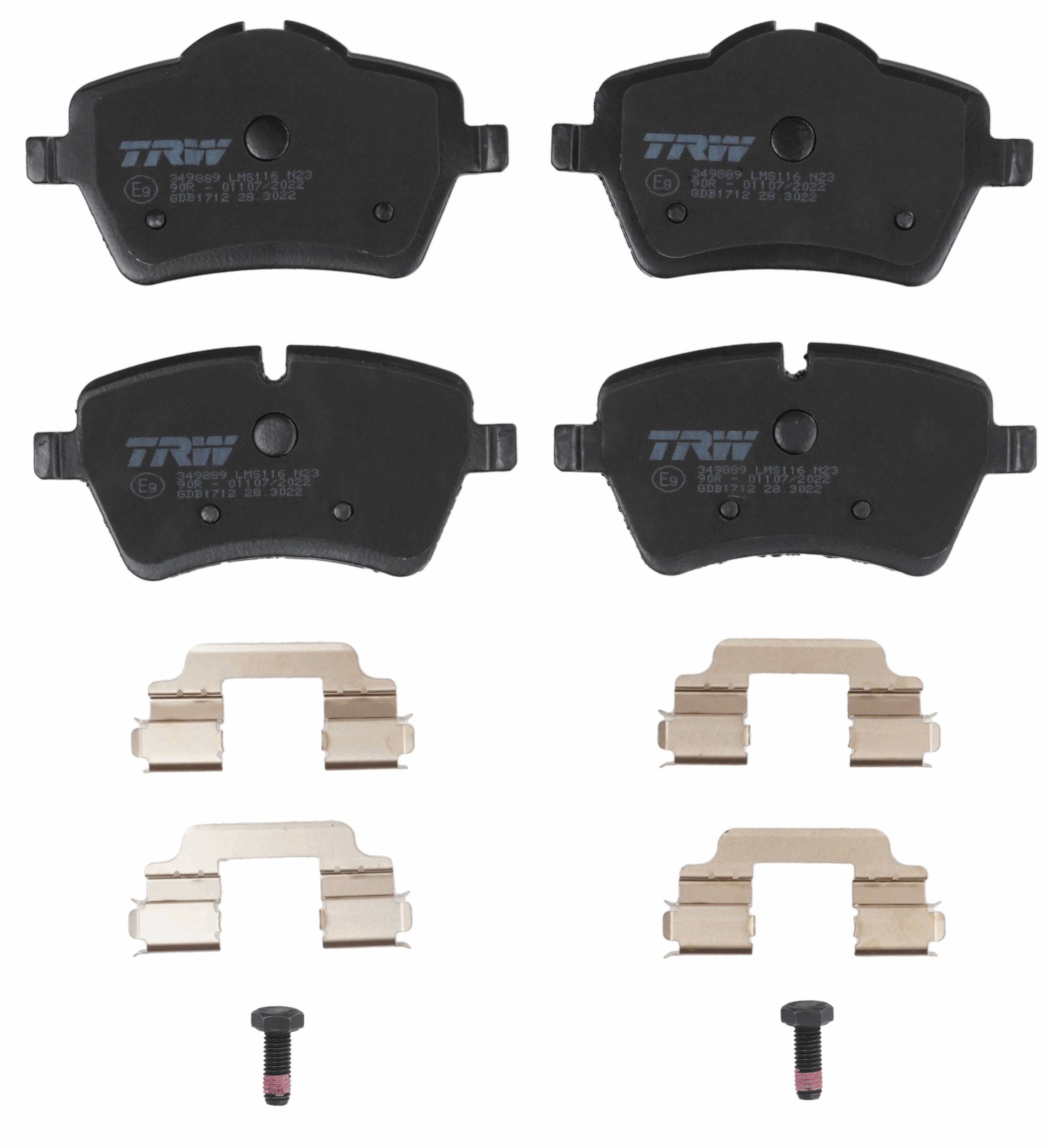 TRW DISC BRAKE PADS - TecDoc 2