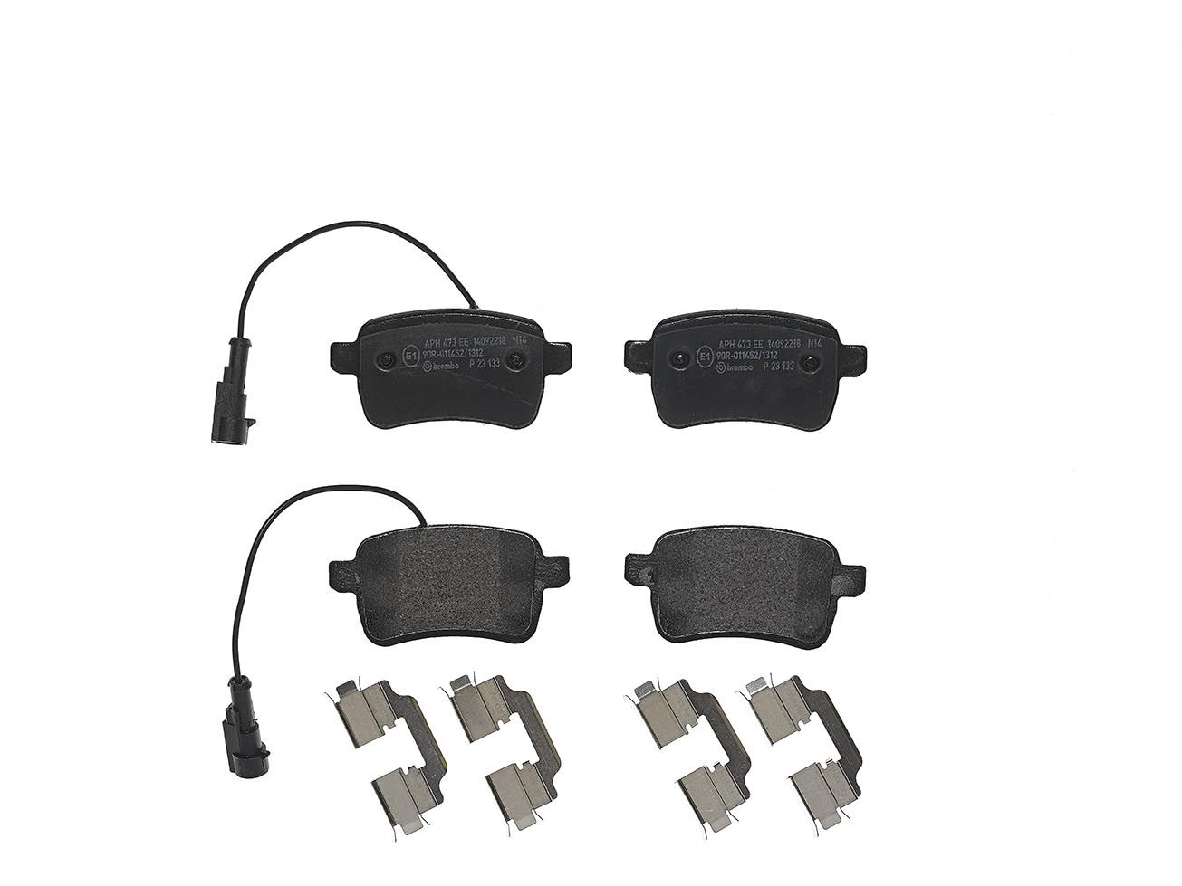 BREMBO P 23 133 - Bremsbelagsatz, Scheibenbremse PRIME LINE
