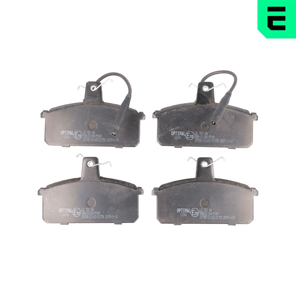 OPTIMAL BP-12041 - Bremsbelagsatz, Scheibenbremse