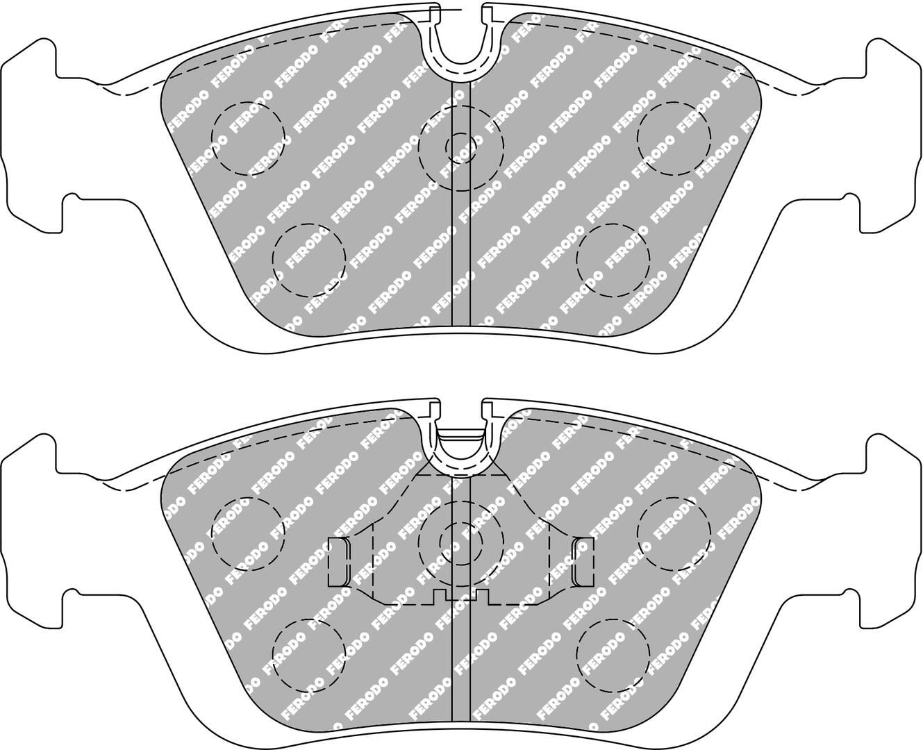 FERODO RACING FCP725W - Bremsbelagsatz, Scheibenbremse DS1.11