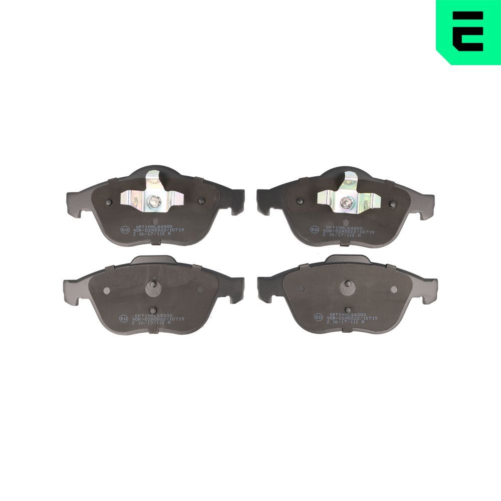 OPTIMAL BP-84300 - Bremsbelagsatz, Scheibenbremse