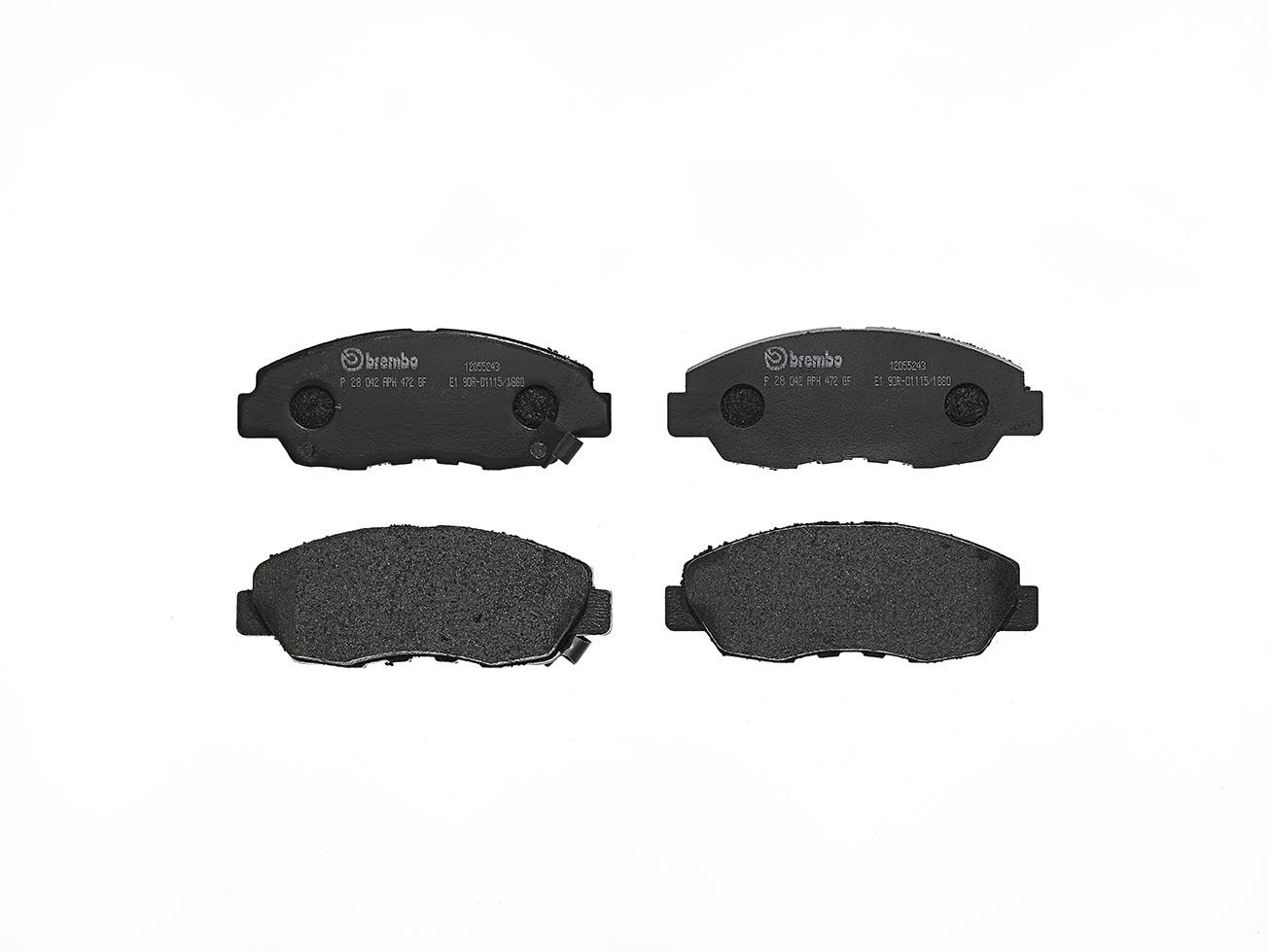 BREMBO P 28 042 - Bremsbelagsatz, Scheibenbremse PRIME LINE