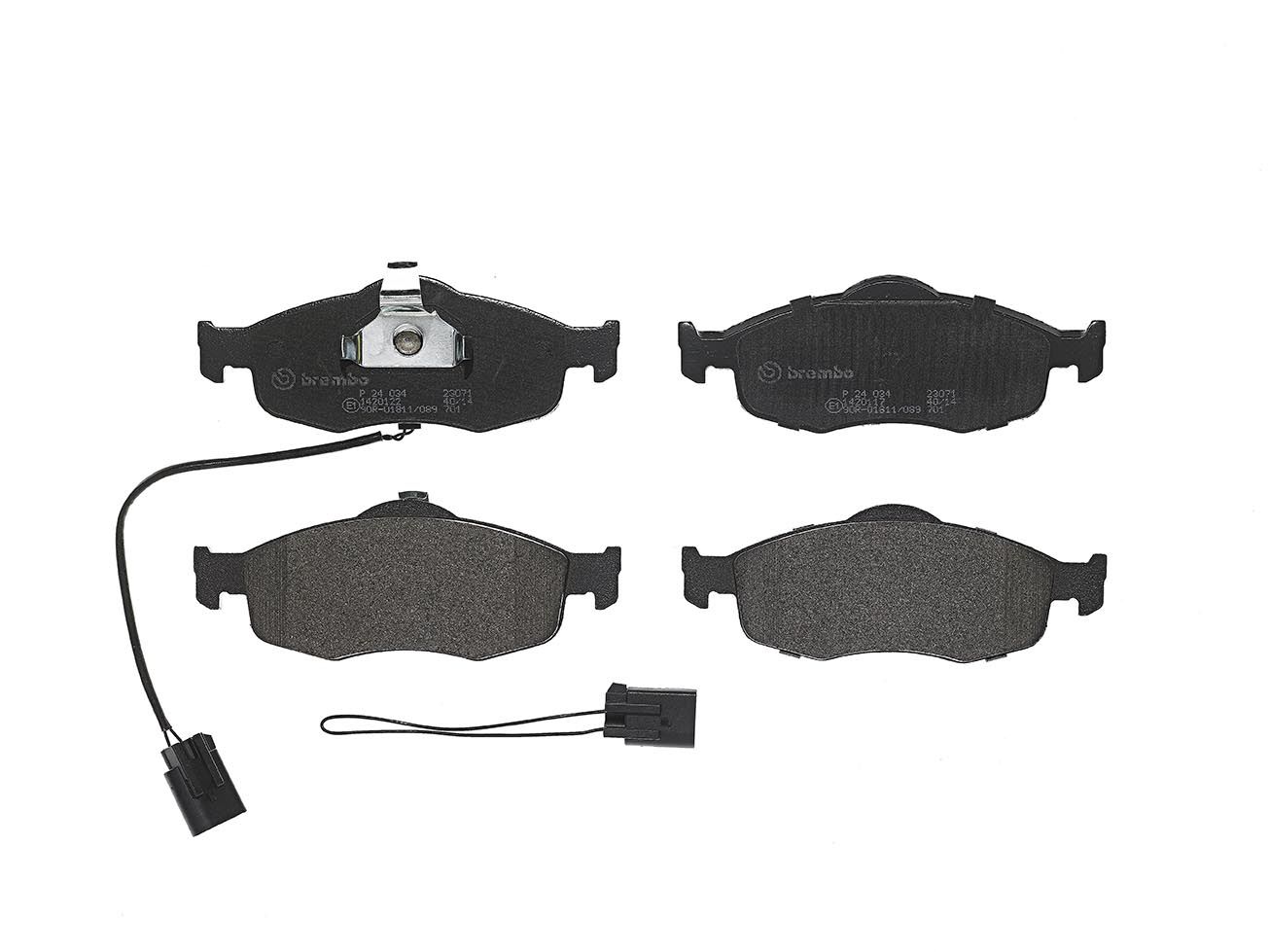 BREMBO P 24 034 - Bremsbelagsatz, Scheibenbremse PRIME LINE