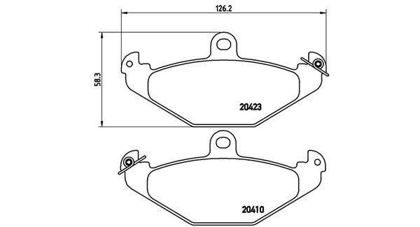 Bremsbelagsatz, Scheibenbremse