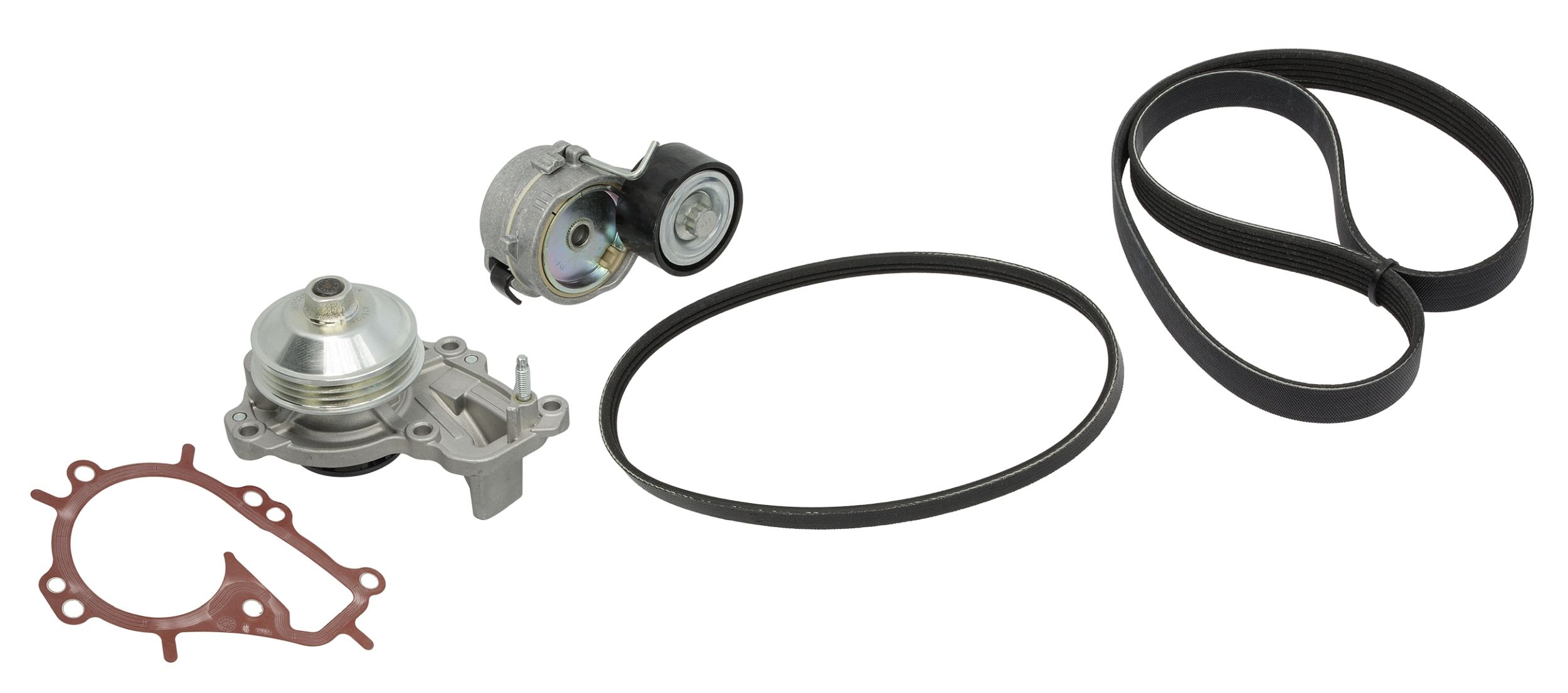 GATES KP166PK1043 - Wasserpumpe + Keilrippenriemensatz