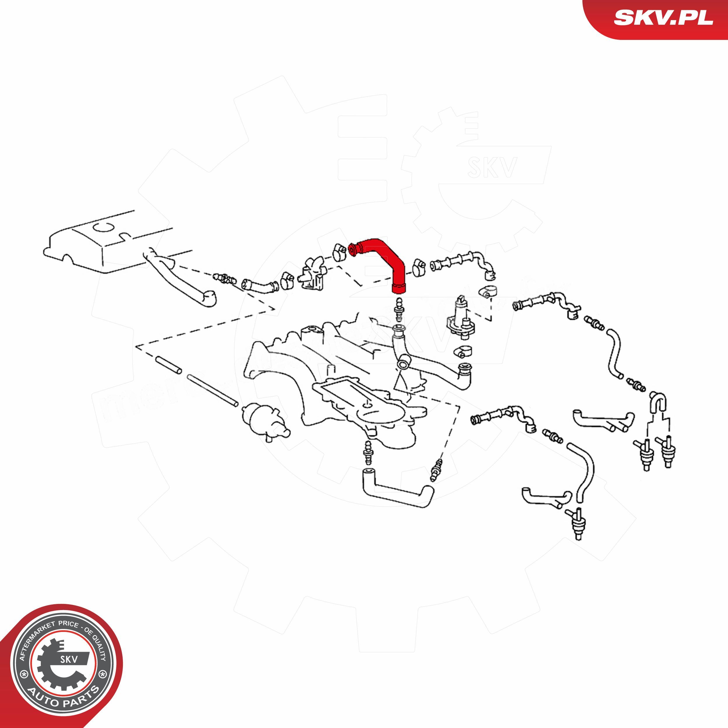 ESEN SKV 31SKV114 - Schlauch, Kurbelgeh&auml;useentl&uuml;ftung