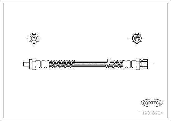 FLEXIBLE DE FREIN RENAULT-TALBOT  0705