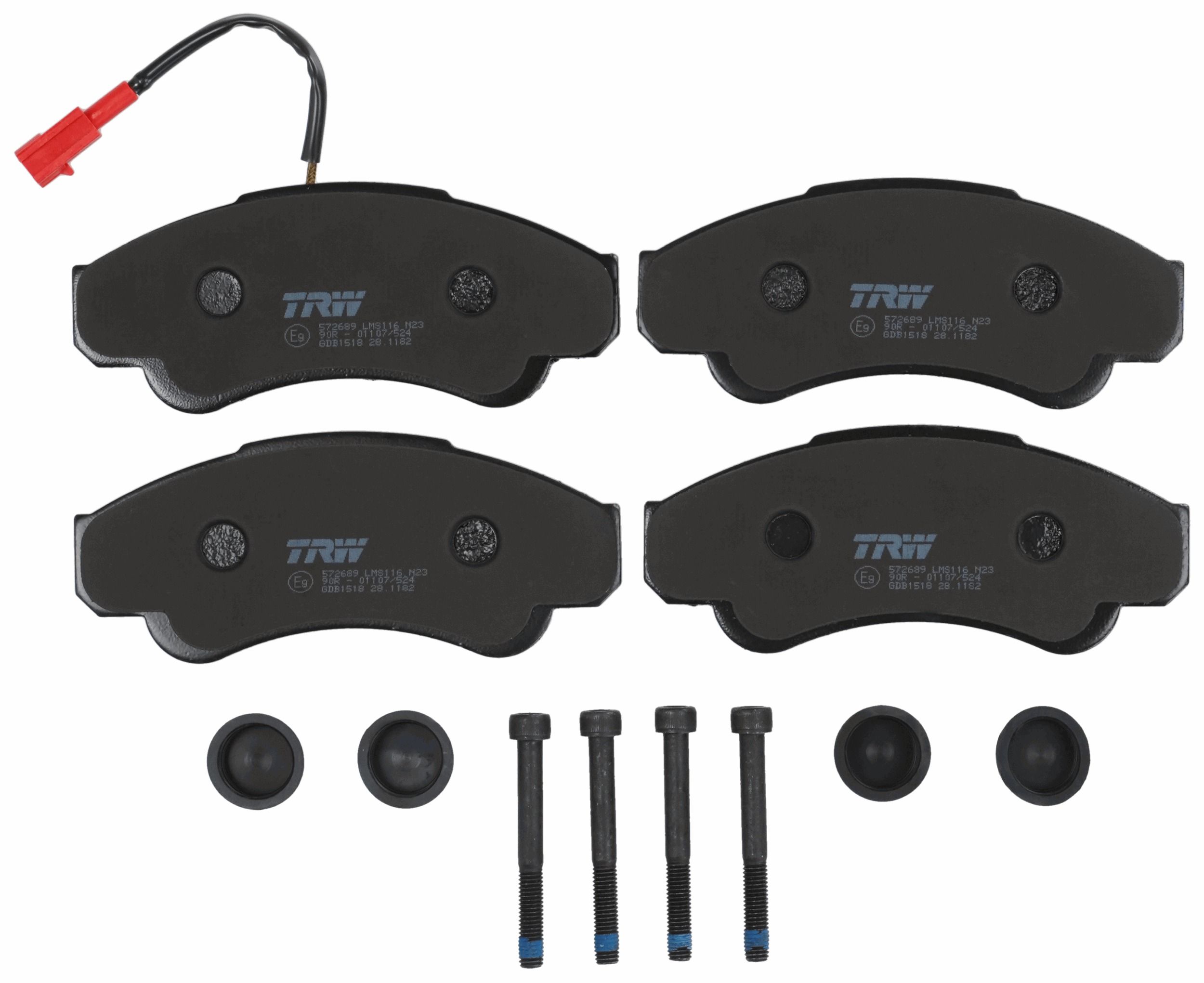 TRW DISC BRAKE PADS - TecDoc 2
