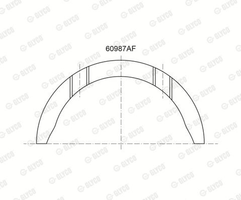60987AF GLYCO csapágy
