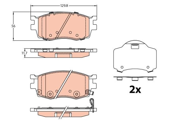 TRW DISC BRAKE PADS - TecDoc Only