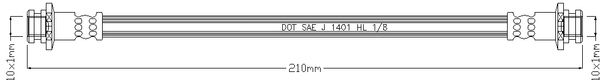 JBH1045 JURATEK fékcső