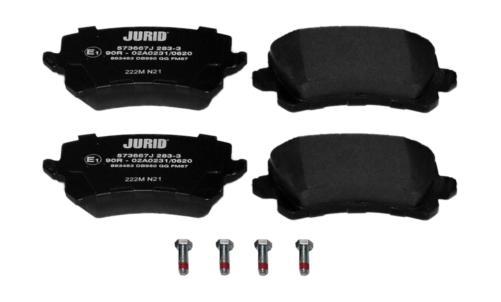 Bremsbelagsatz, Scheibenbremse