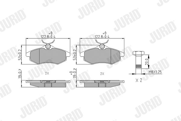 Brake Pad Set, disc brake 573083J