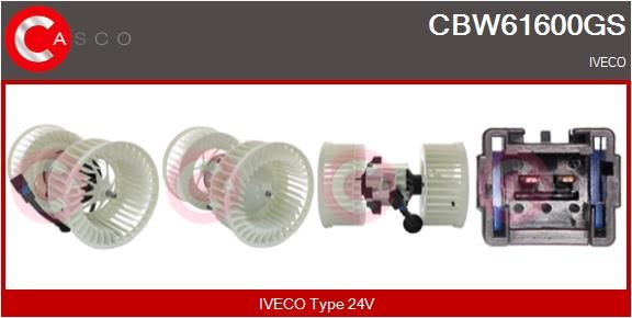 CBW61600GS CASCO Genuine Utastér-ventilátor