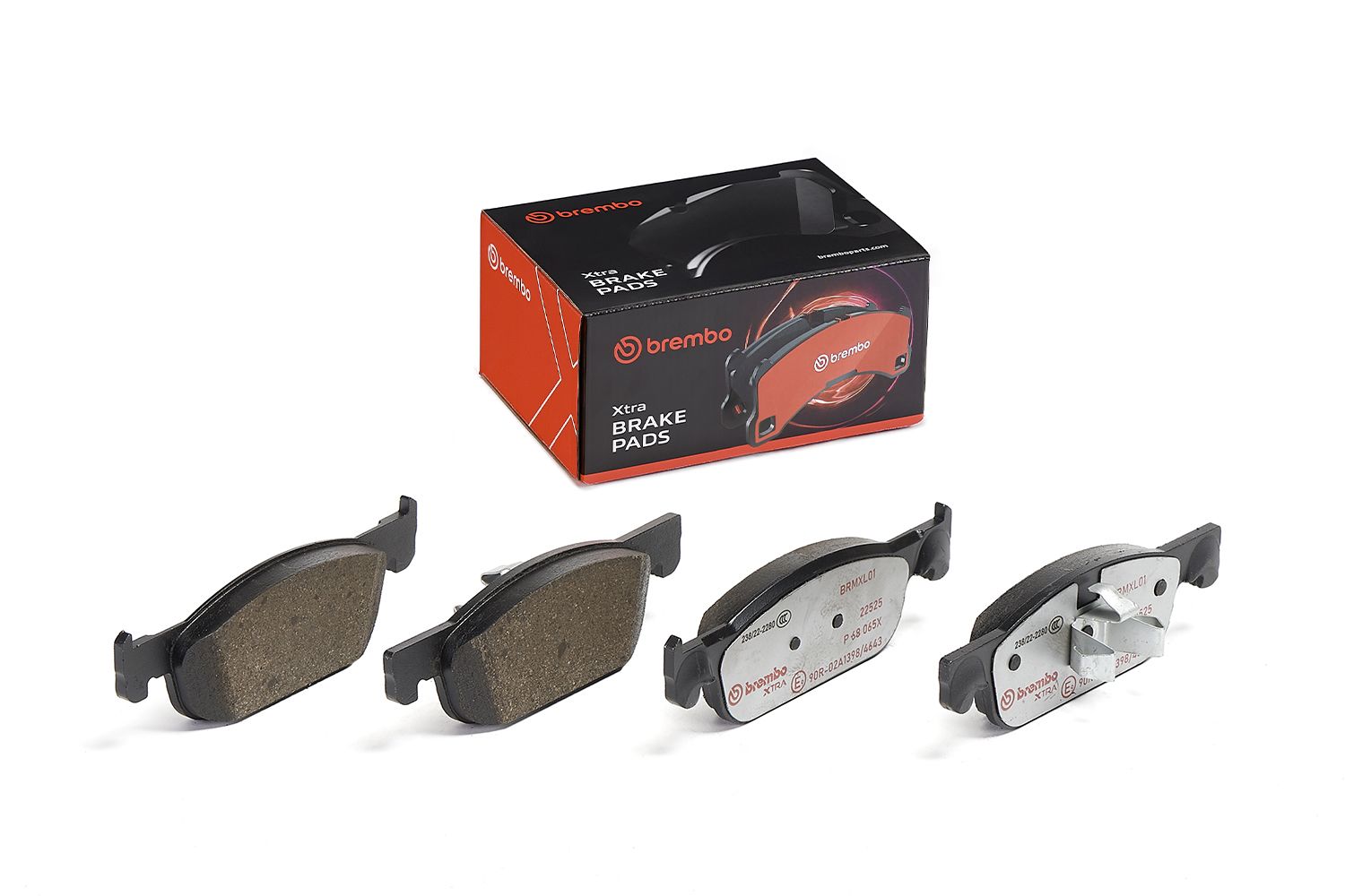 BREMBO P 68 065X - Bremsbelagsatz, Scheibenbremse XTRA LINE