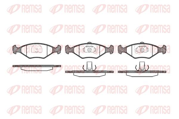 Brake Pad Set, disc brake 0281.40