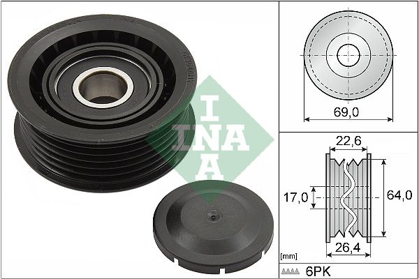 Deflection/Guide Pulley, V-ribbed belt 532 0160 10