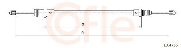COFLE 10.4736 - Seilzug, Feststellbremse