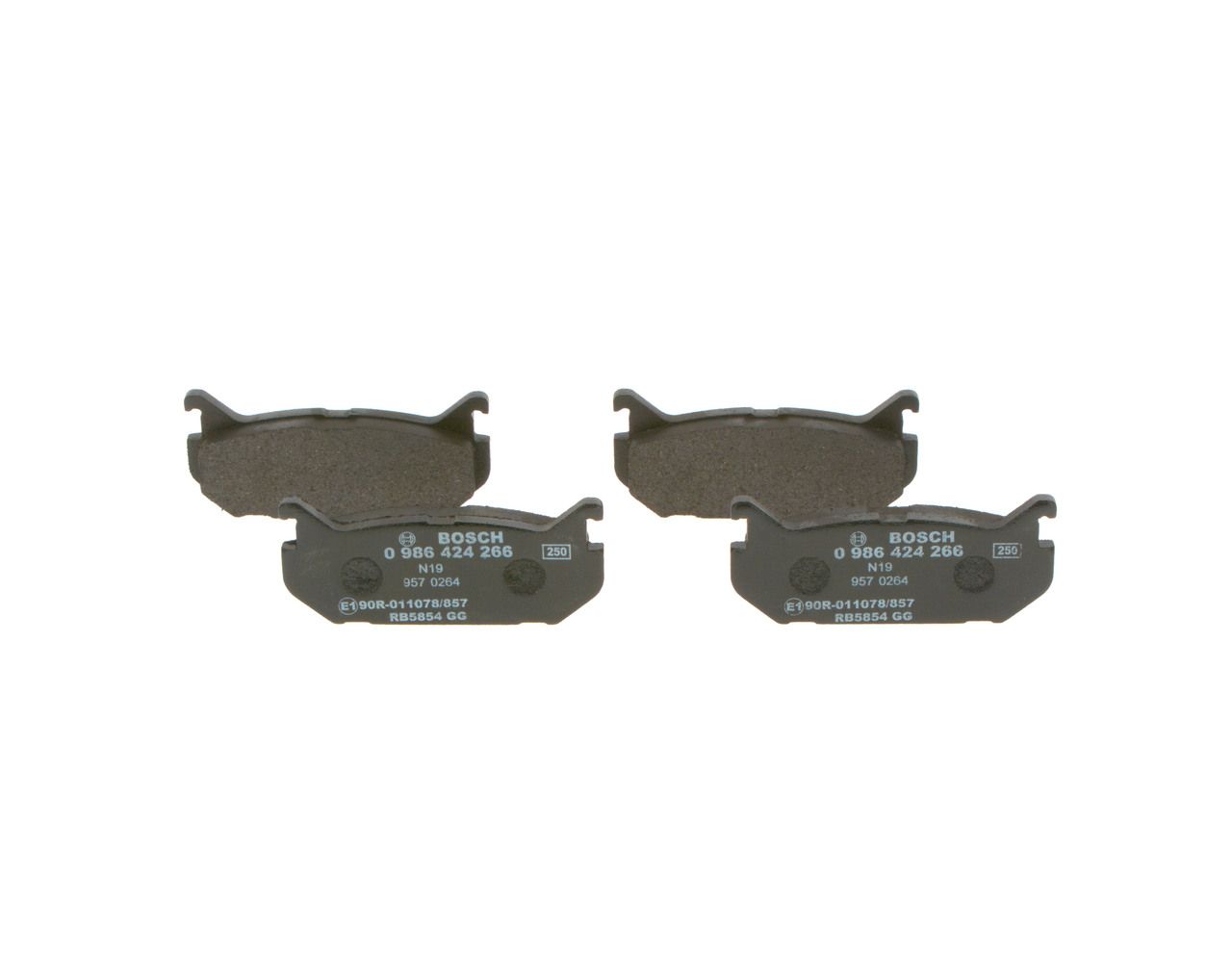 Brake Pad Set, disc brake 0 986 424 266