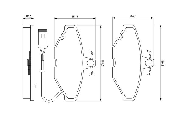 Bremsbelagsatz, Scheibenbremse