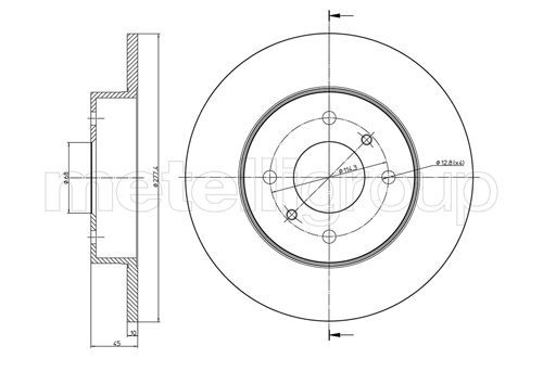 METELLI 23-0672 - Bremsscheibe