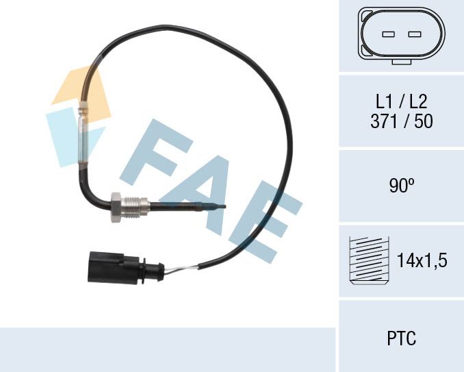 Sensor, Abgastemperatur