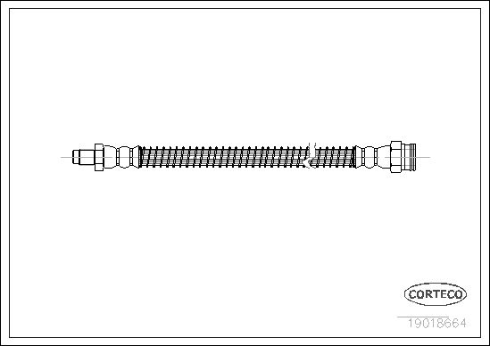 FLEXIBLE DE FREIN PEUGEOT 205-30  0705