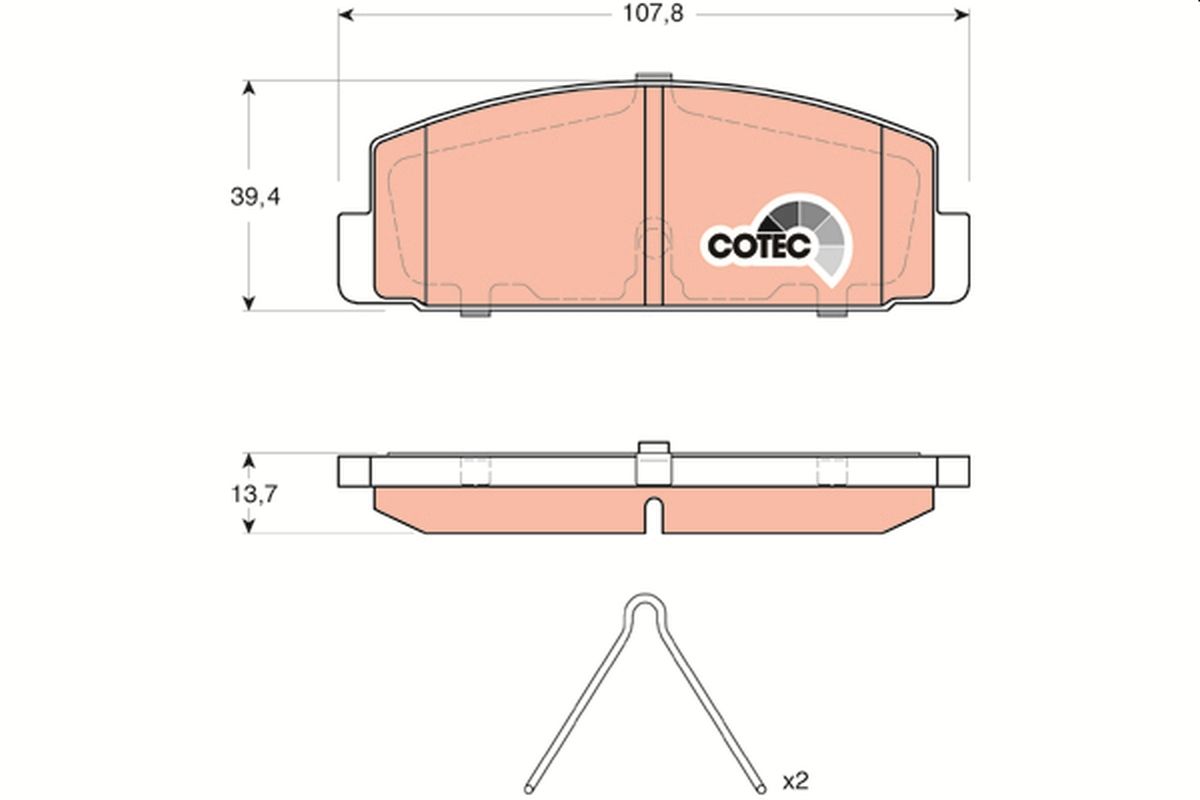 Brake Pad Set, disc brake GDB3311