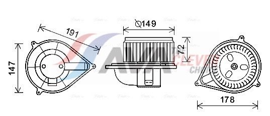 AVA QUALITY COOLING FT8426 - Innenraumgebläse