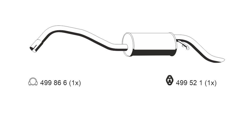 ERNST 312189 - Endschalld&auml;mpfer