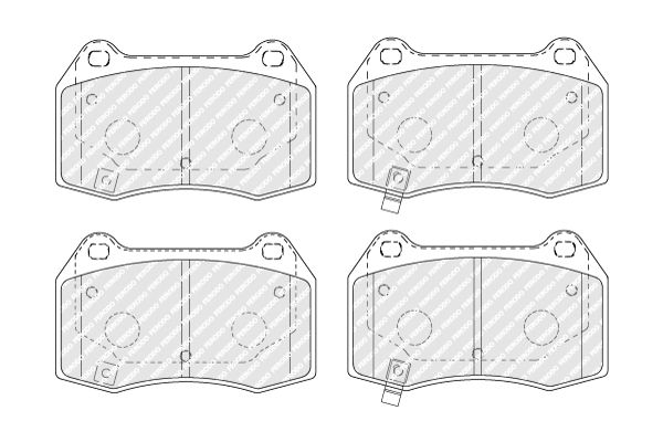 Brake Pad Set, disc brake FDB1561