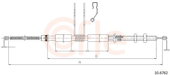 COFLE 10.6762 - Seilzug, Feststellbremse