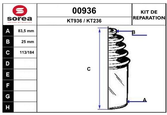 KIT D'ETANCHEITE 00936  .