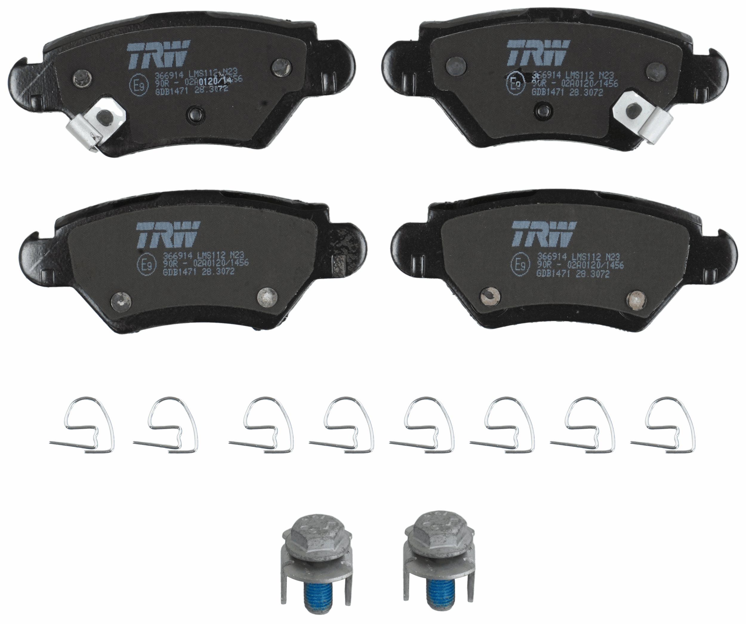 TRW DISC BRAKE PADS - TecDoc 2