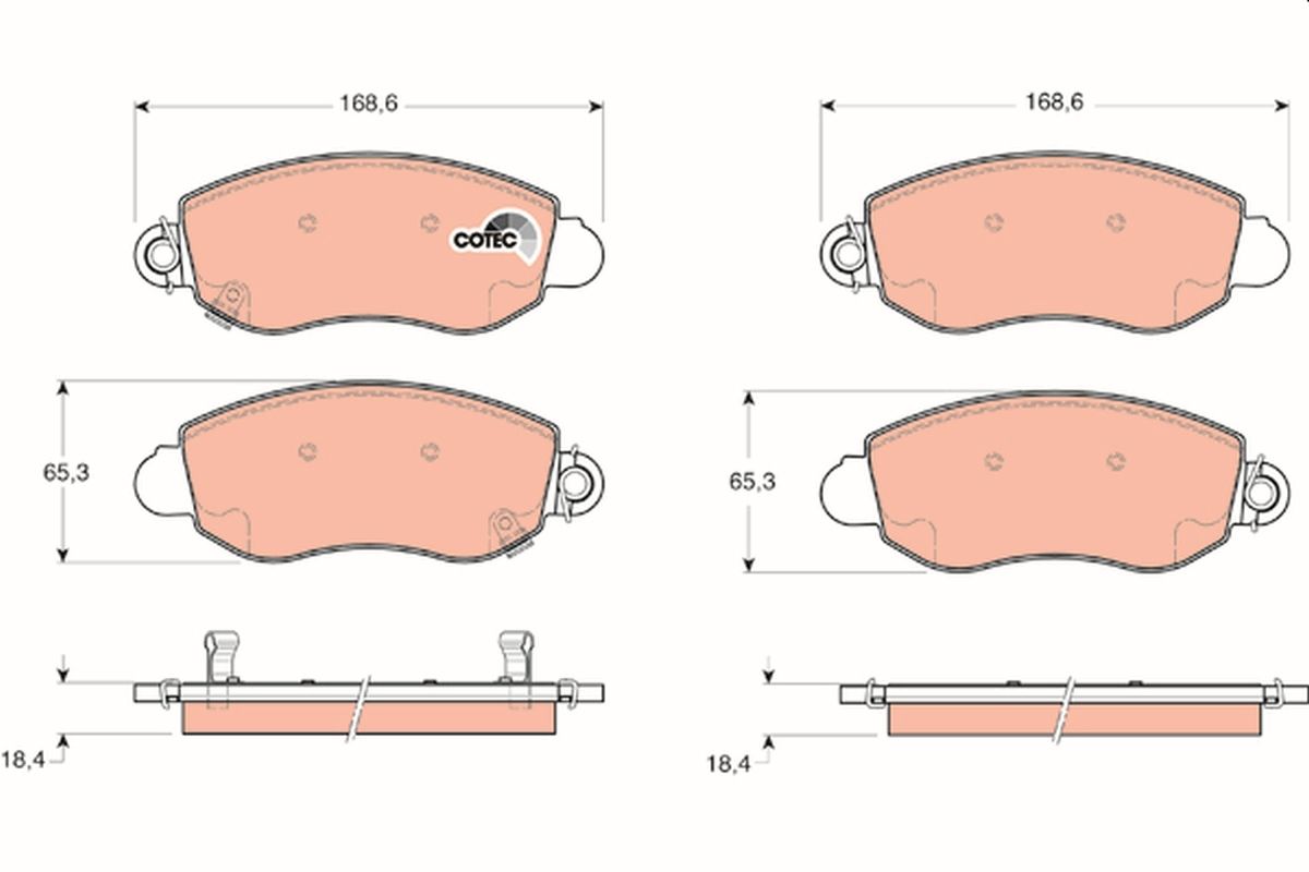 Brake Pad Set, disc brake GDB1424