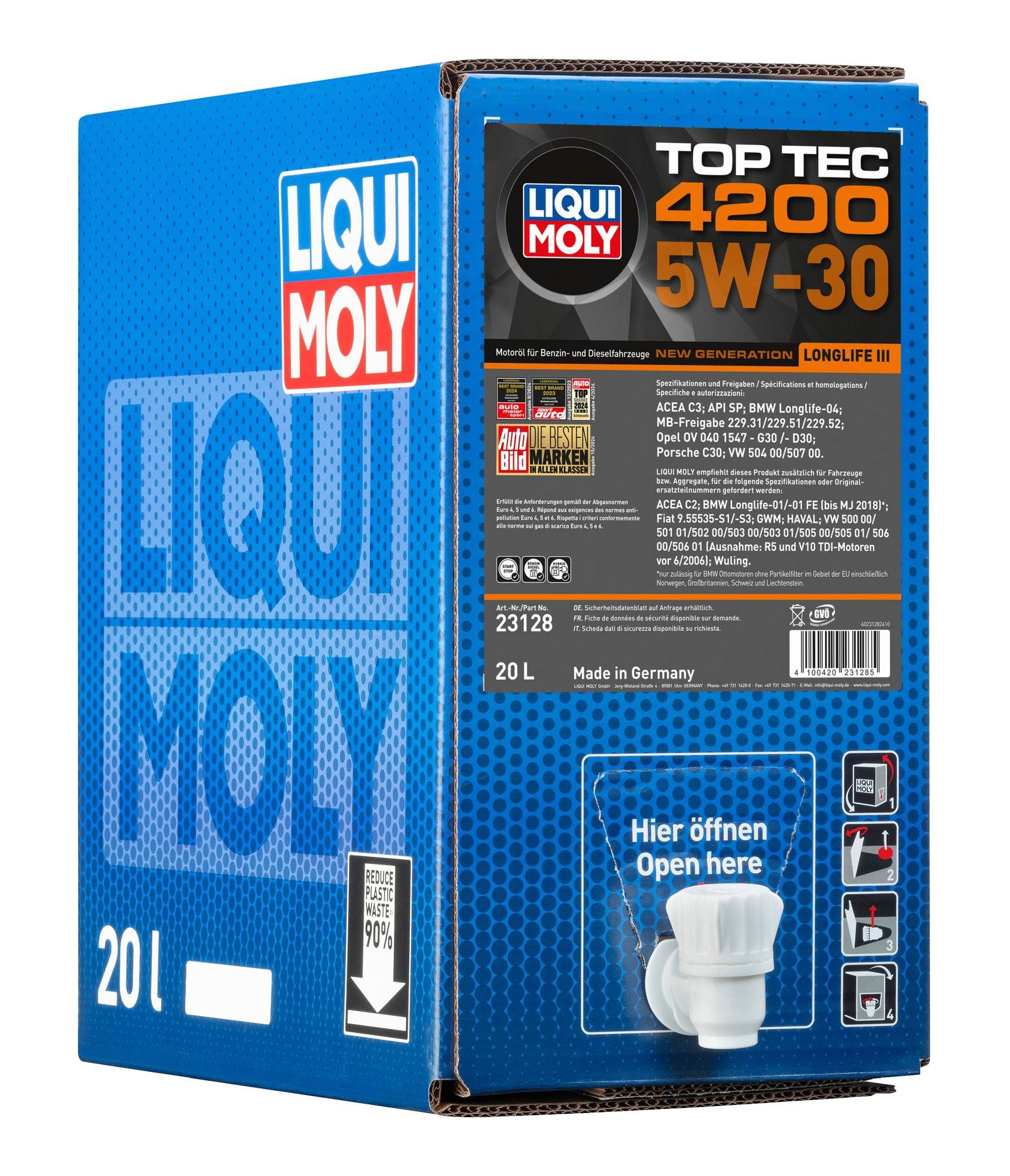 LIQUI MOLY 23128 - Top Tec 4200 5W-30 New Generation