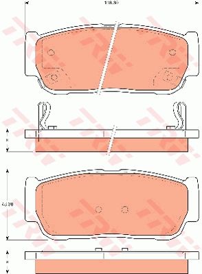 TRW DISC BRAKE PADS - TecDoc Only