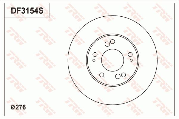 TRW BRAKE DISC - TecDoc 1