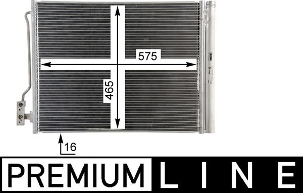 AC 67 000P MAHLE BEHR *** PREMIUM LINE *** kondenzátor, klíma
