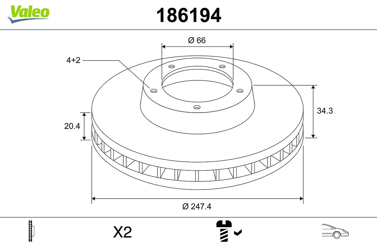 Brake Disc 186194