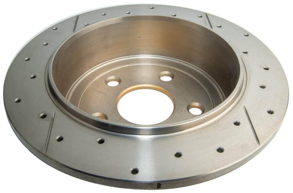 Street Gold Cross-drilled/slotted [ Jeep Wrangler JK 07-> R ] - TecDoc 2