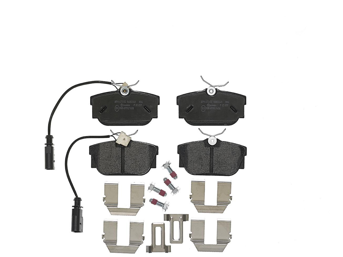 BREMBO P 85 059 - Bremsbelagsatz, Scheibenbremse PRIME LINE