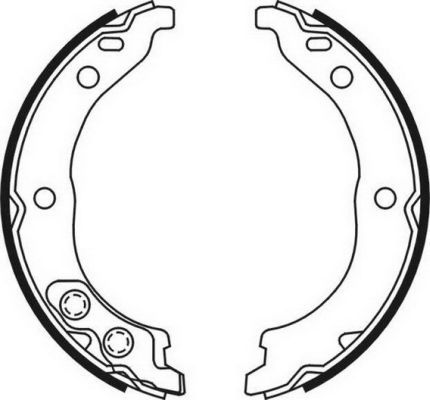 Brake Shoe Set, parking brake CRP002ABE