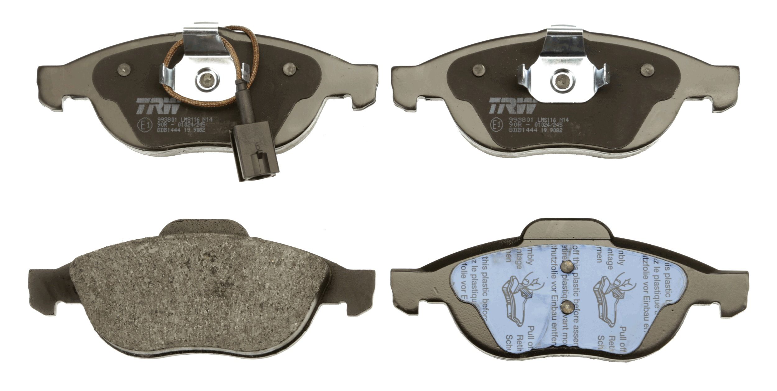 TRW DISC BRAKE PADS - TecDoc 2