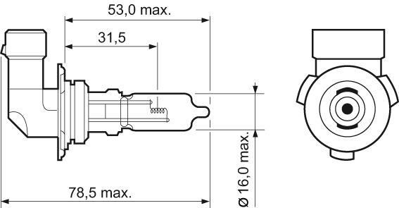Glühlampe, Fernscheinwerfer